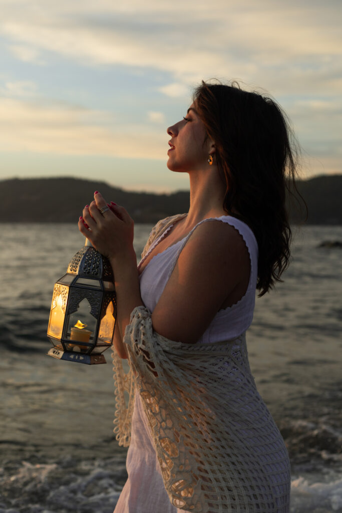 lantern photoshoot, deception pass state park, washington photographer, oregon photographer, creative portraits, portland photographer, creative portrait photographer, moody portraits, sunset photoshoot, coastal portraits