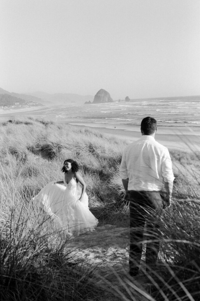 Cannon beach bridal portraits